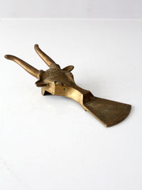 mid-century brass boot jack