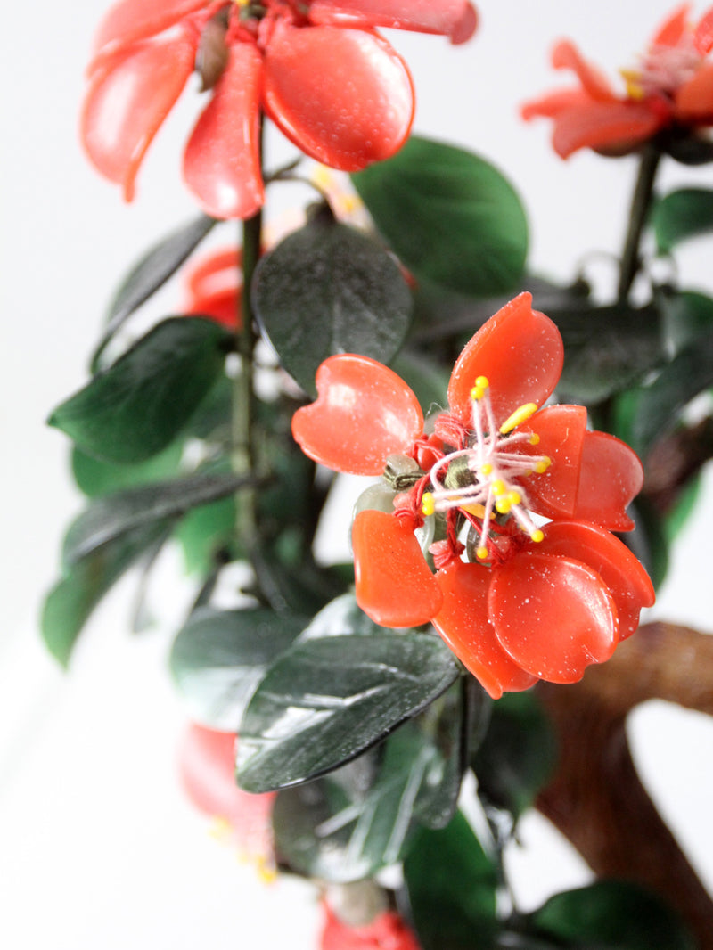 vintage Chinese art glass bonsai tree