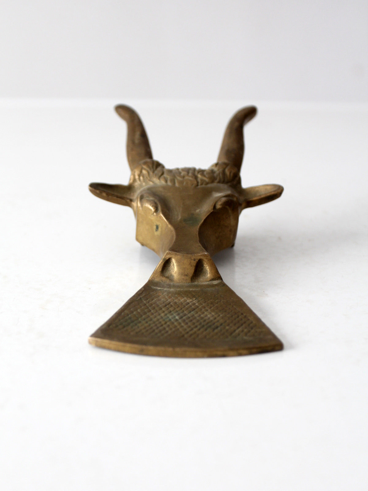 mid-century brass boot jack