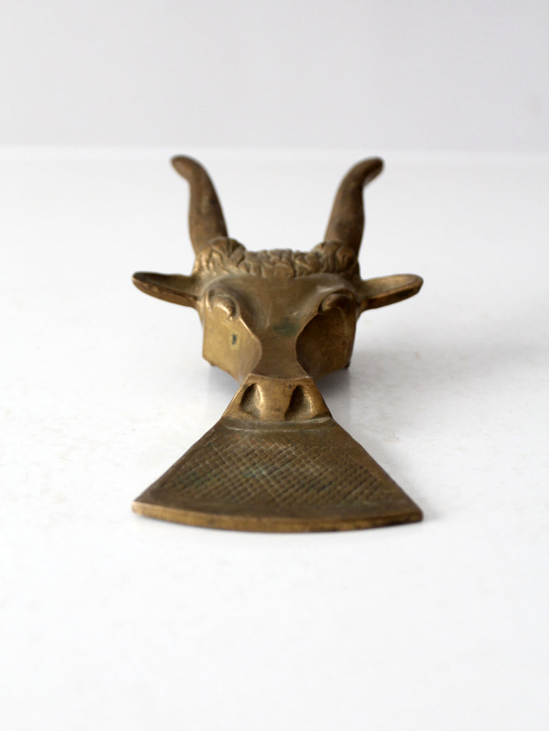 mid-century brass boot jack