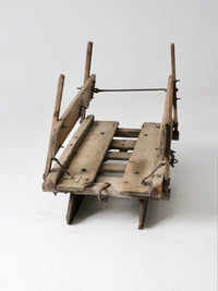 antique primitive wooden sled