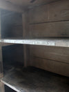 antique painted wood cabinet