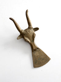 mid-century brass boot jack