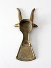 mid-century brass boot jack