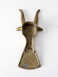 mid-century brass boot jack