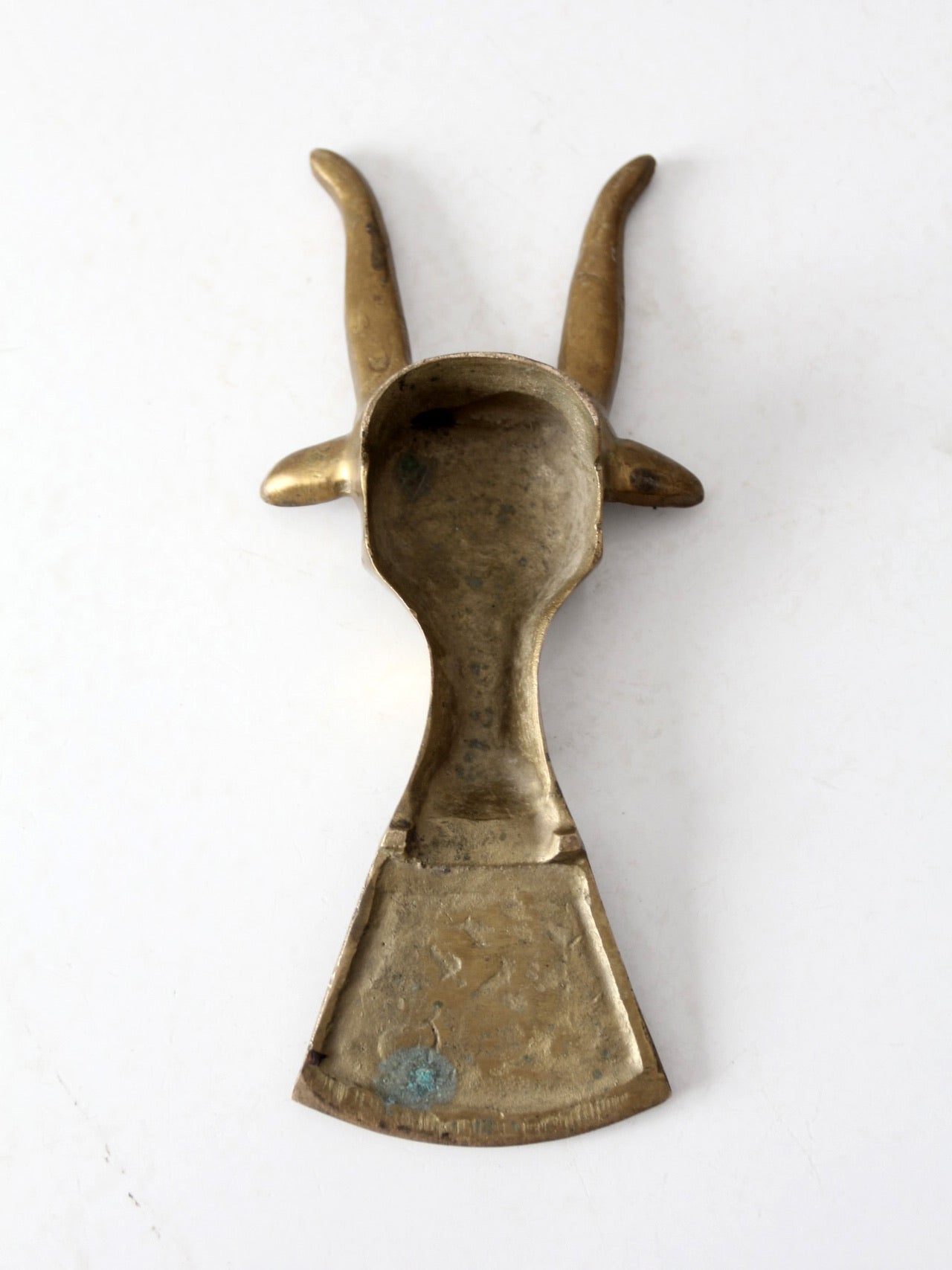 mid-century brass boot jack