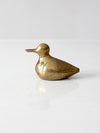 vintage brass duck figurine