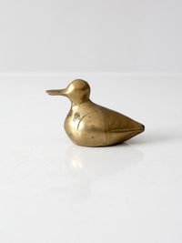 vintage brass duck figurine