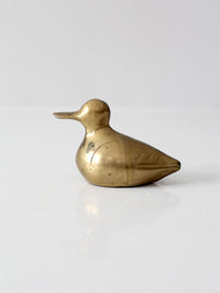 vintage brass duck figurine