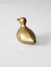 vintage brass duck figurine