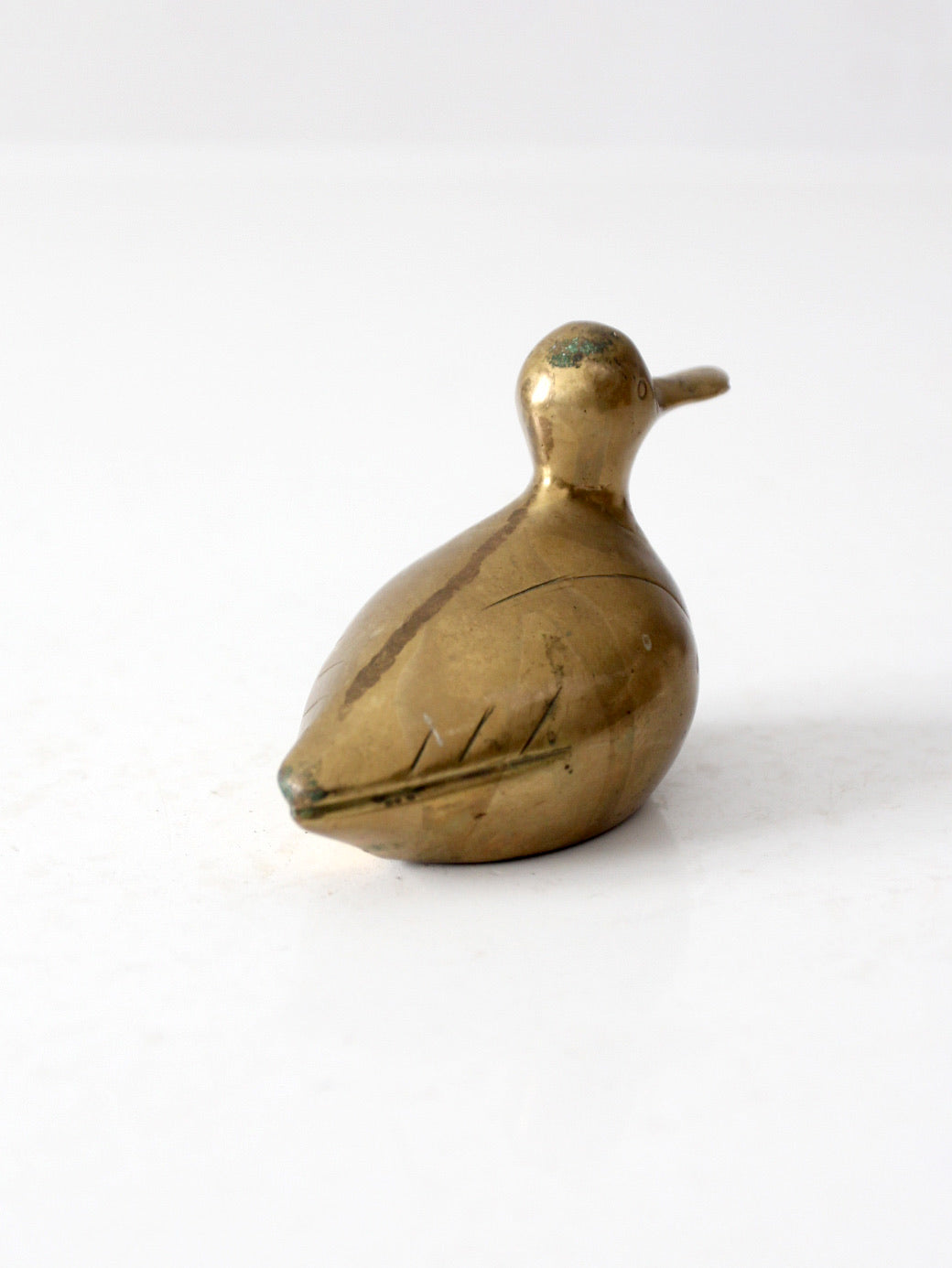 vintage brass duck figurine