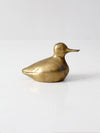 vintage brass duck figurine