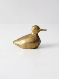 vintage brass duck figurine