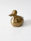 vintage brass duck figurine