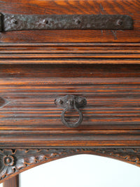 antique gothic style cabinet