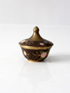 vintage cloisonné small covered dish