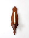 vintage wooden candle sconce