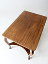 antique library table