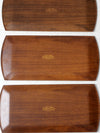 mid century Hasko wooden trays set of 12