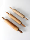 set of antique rolling pins