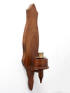 vintage wooden candle sconce