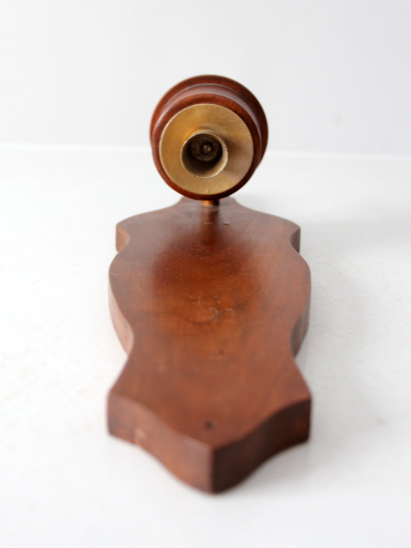 vintage wooden candle sconce
