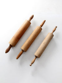 set of antique rolling pins