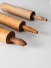 set of antique rolling pins