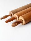 set of antique rolling pins