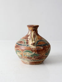 vintage two-handled vase