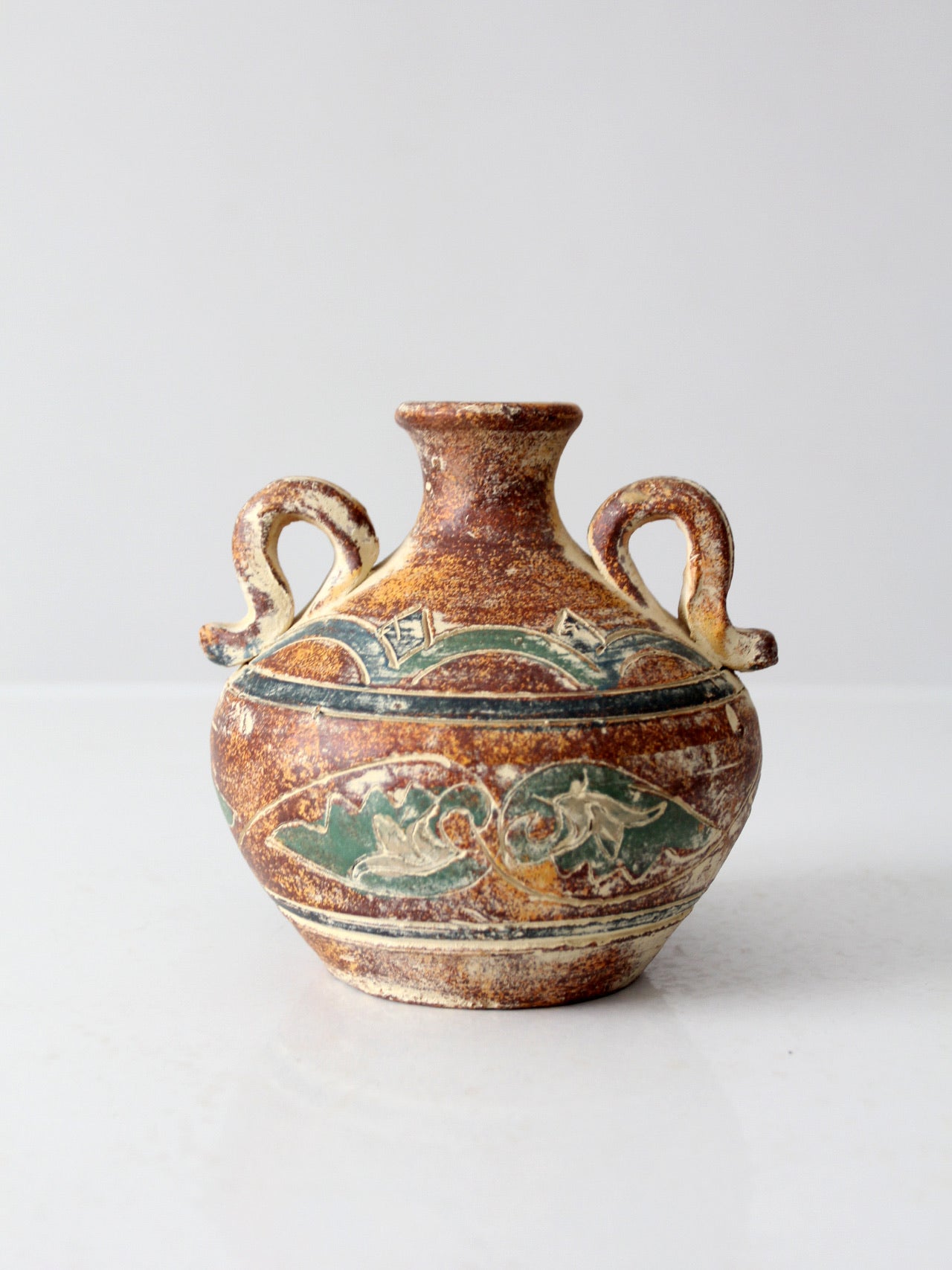 vintage two-handled vase