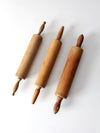 set of antique rolling pins