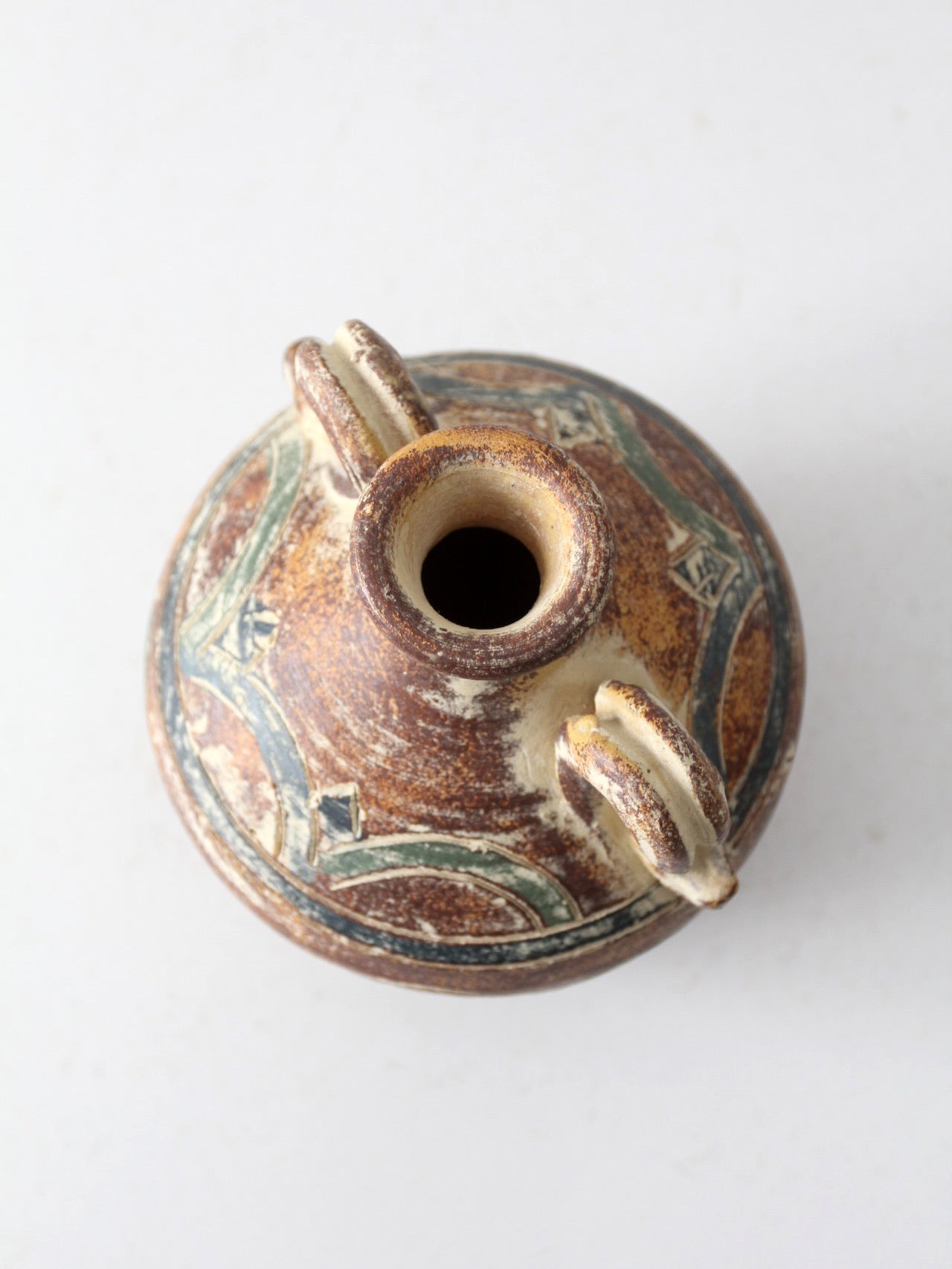 vintage two-handled vase