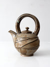 vintage studio pottery teapot
