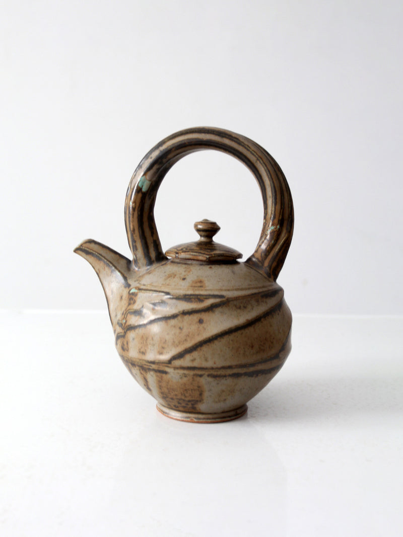 vintage studio pottery teapot