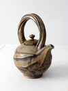 vintage studio pottery teapot
