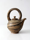vintage studio pottery teapot