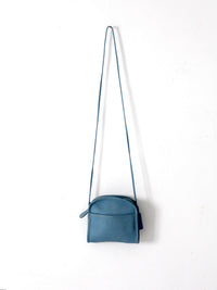 1990s Coach blue leather mini crossbody bag