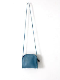 1990s Coach blue leather mini crossbody bag