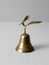 vintage brass butterfly bell