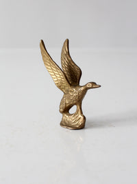 vintage brass duck figurine