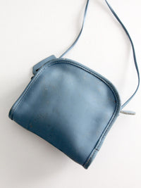 1990s Coach blue leather mini crossbody bag