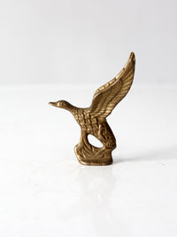 vintage brass duck figurine