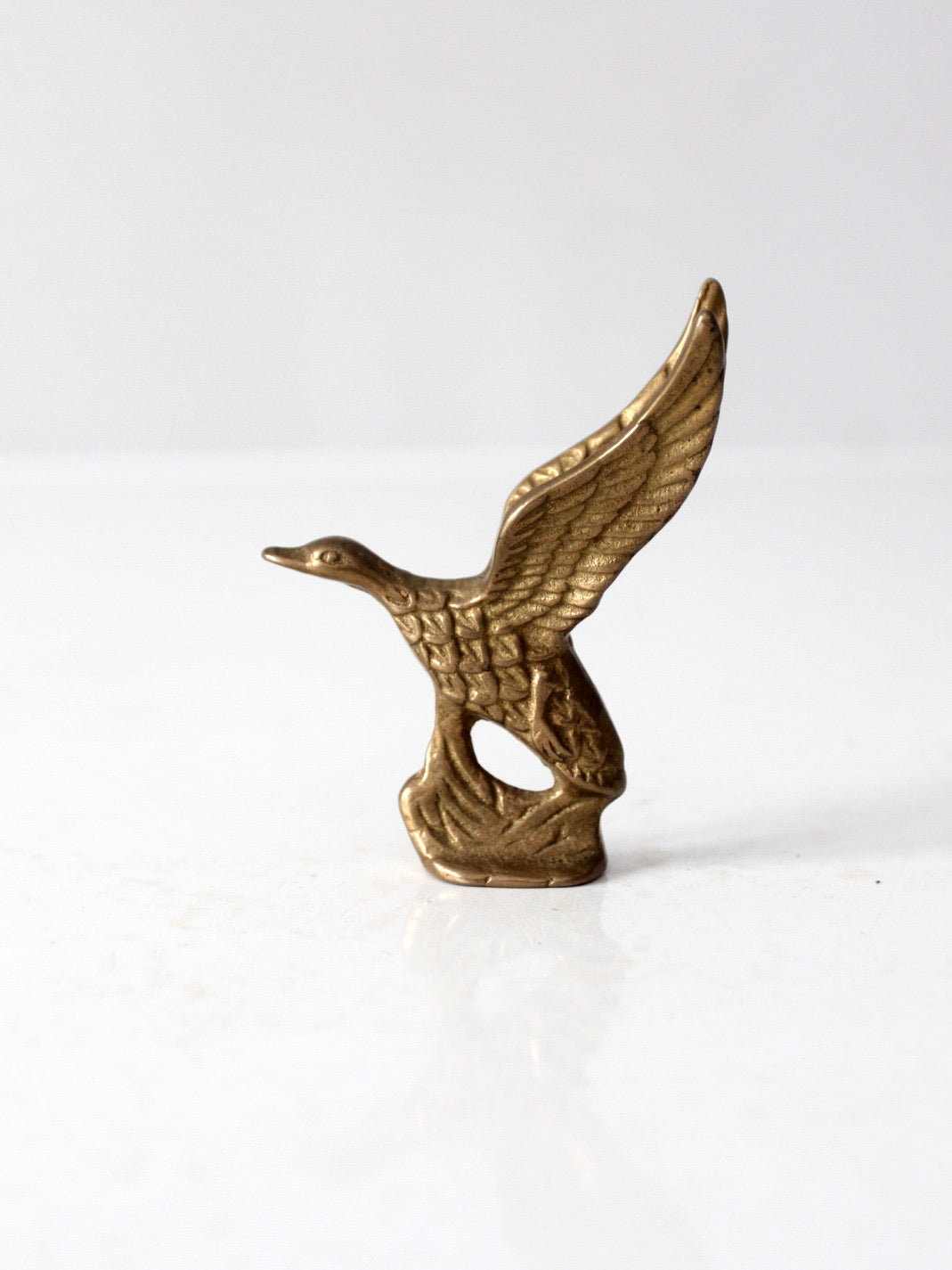 vintage brass duck figurine