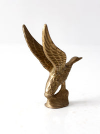 vintage brass duck figurine