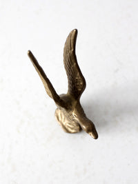 vintage brass duck figurine