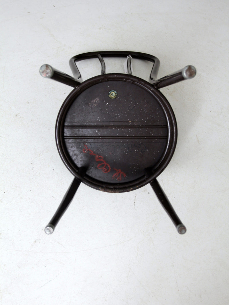 vintage Simmons Company metal bistro chair