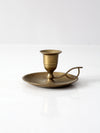 vintage brass chamberstick candleholder