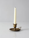 vintage brass chamberstick candleholder