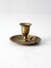 vintage brass chamberstick candleholder